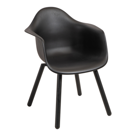 Lesli Living stoel montreux zwart/zwart