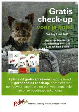 Gratis check-up voor uw hond