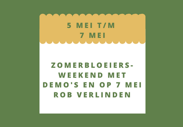 Zomerbloeiers-weekend met bezoek Rob Verlinden