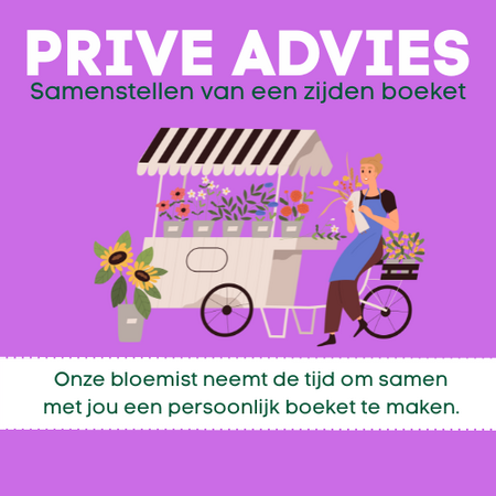 Jouw droomboeket van zijden bloemen, met persoonlijk advies van onze experts
