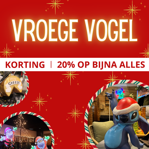 Vroege vogel korting, 7 december 2024