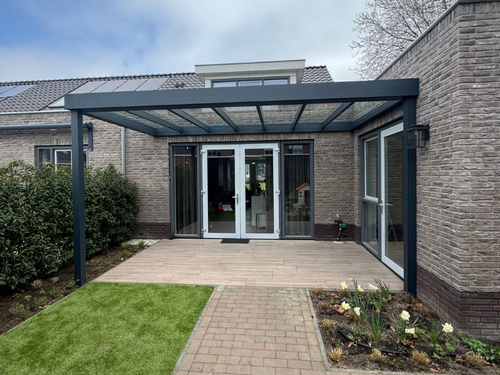 Zwarte Flatroof Veranda - Berkel Enschot