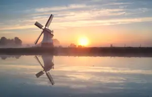 Alexsar Art tuindoek molen 210x140cm
