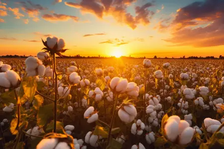 Alexsar Art tuinschilderij cotton field 70x50cm