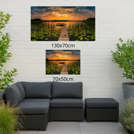 Alexsar Art tuinschilderij panorama 130x70cm - afbeelding 2