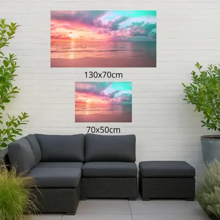 Alexsar Art tuinschilderij strand tropical 70x50cm - afbeelding 2