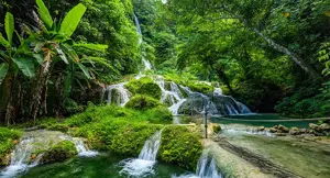 Alexsar Art tuinschilderij waterval 130x70cm