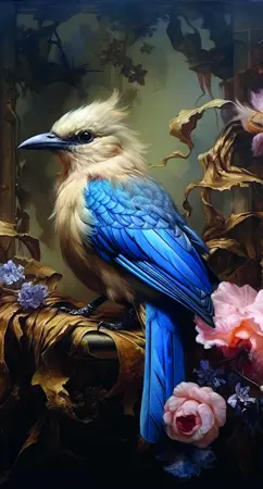 Alexsar Art tuinschilderij white bird 130x70cm