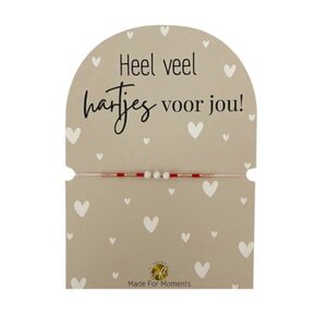 Armband heel veel hartjes
