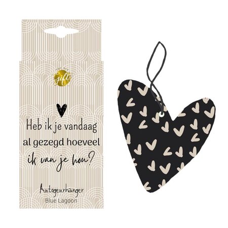 Autogeurhanger hoeveel ik van je hou
