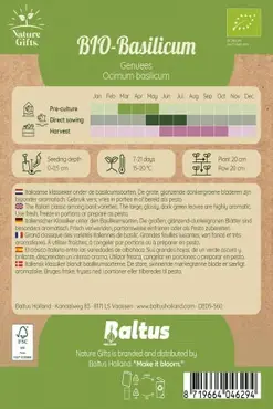 Basilicum genuees bio 200st - afbeelding 2