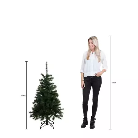 Black Box Kerstboom Brampton met led 120cm groen hoogte