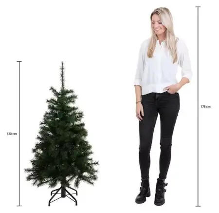 Black Box Kerstboom Charlton met led 120cm groen hoogte