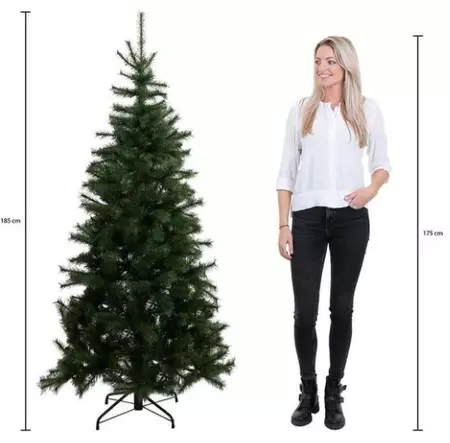 Black Box Kerstboom Toronto met led 185cm groen hoogte