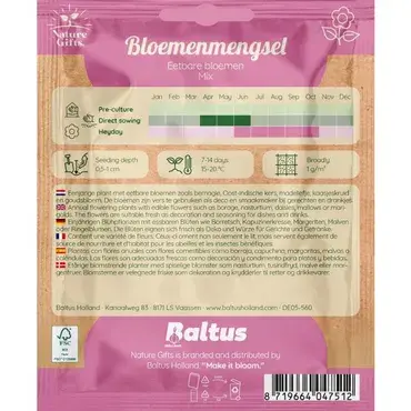 Bloemenmengsel eetbare bloemen per 3m2 - afbeelding 2