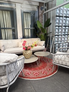 Blommie's lifestyle Buitenkleed rond d180cm roze - afbeelding 2