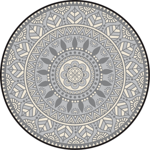 Blommie's lifestyle Buitenkleed rond d180cm zwart - afbeelding 1
