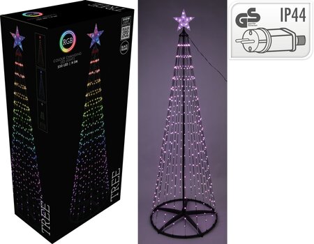 Boom 300cm 550LED RGB zwart frame - afbeelding 1