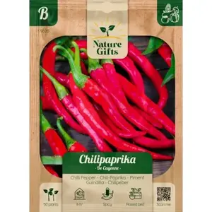 Chilipeper de cayenne 50st - afbeelding 1