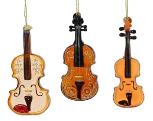 Decoris kersthanger glas snaarinstrument - assortiment