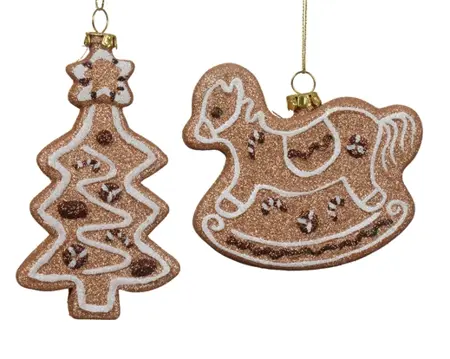 Decoris kersthanger plastic peperkoek - assortiment