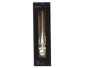 Decoris piek glas d6h26cm mat zilver - afbeelding 2
