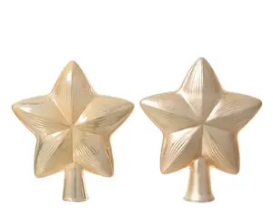 Decoris piek glas ster parel - assortiment - afbeelding 2