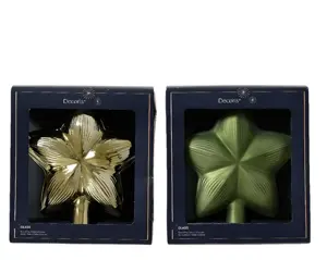 Decoris piek glas ster rosemarijn - assortiment - afbeelding 2