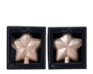 Decoris piek ster poederroze - assortiment - afbeelding 2
