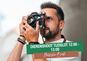 Dierenfotograaf tijdslot 5 oktober 12:00-13:00