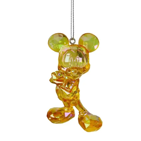 Disney kersthanger acryl mickey goud 8cm