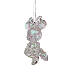 Disney kersthanger acryl minnie transparant 8cm