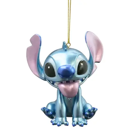 Disney kersthanger stitch 9cm metallic