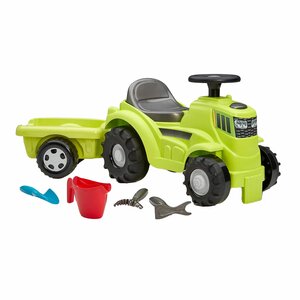 Ecoiffier Tractor met aanhanger Loopwagen