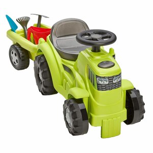 Ecoiffier Tractor met aanhanger Loopwagen voorkant
