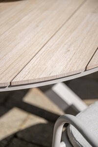 Edison tafel 148cm taupe / light teak vironwood - afbeelding 6