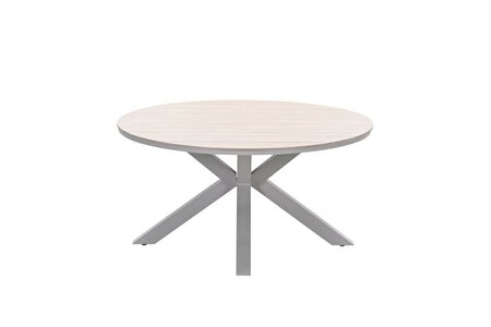 Edison tafel 148cm taupe / light teak vironwood - afbeelding 1