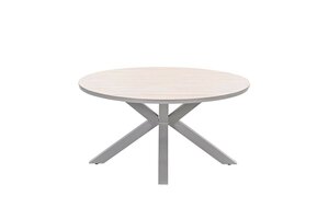 Edison tafel 148cm taupe / light teak vironwood - afbeelding 1