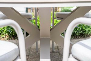 Edison tafel 148cm taupe / light teak vironwood - afbeelding 4