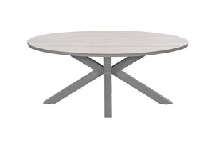 Edison tafel 180x115xH75cm taupe / light teak Vironwood - afbeelding 2
