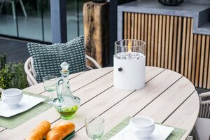 Edison tafel 180x115xH75cm taupe / light teak Vironwood - afbeelding 8