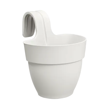 Elho hangpot vibia campana d24cm zijdewit - afbeelding 1