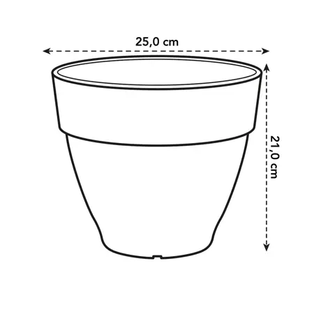 Elho pot vibia campana d25cm terra - afbeelding 8