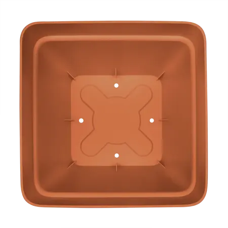 Elho pot vibia campana vierkant 30cm terra - afbeelding 5