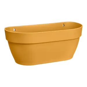 Elho wandpot vibia campana 35cm honinggeel - afbeelding 1