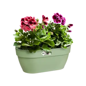 Elho wandpot vibia campana 35cm pistache groen - afbeelding 4