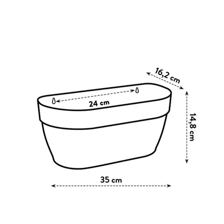 Elho wandpot vibia campana 35cm zijdewit - afbeelding 8
