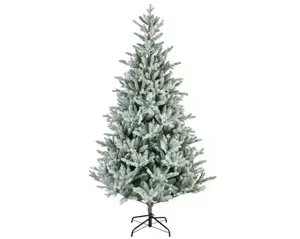 Everlands kunstkerstboom Allison 180cm groen/wit - afbeelding 1