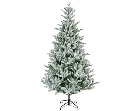 Everlands kunstkerstboom Allison 210cm groen/wit - afbeelding 1