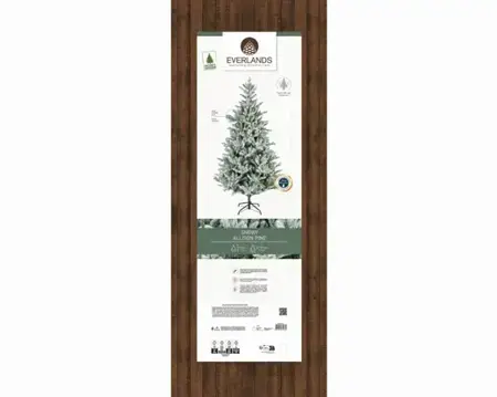 Everlands kunstkerstboom Allison 210cm groen/wit - afbeelding 6
